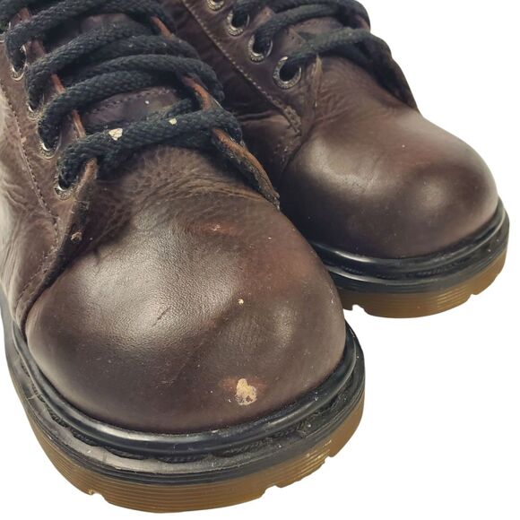 Vintage DR. MARTENS Boots 8542 Mens Size UK 7 US 8 Black Combat MADE IN ENGLAND